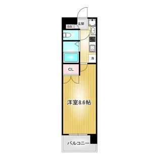 パルティール今池アネックス【8階】の間取り