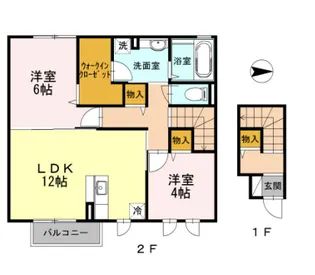 グリーンコートHII【2階】の間取り
