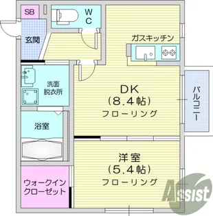 クレストヒルズ二の森【2階】の間取り