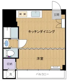 コーポ清川【4階】の間取り