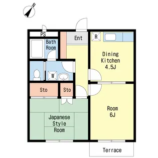 ピューア シルク【1階】の間取り