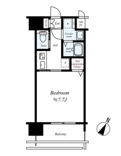 アール大阪リュクス【4階】の間取り