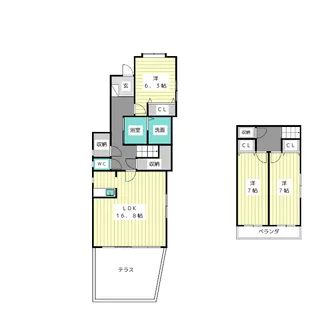 Greenwich Houseの間取り