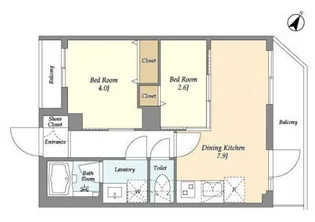 ドゥーエ曳舟2【3階】の間取り