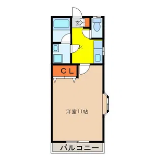 エイトハイツE【1階】の間取り