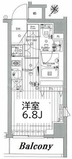 メイクスデザイン横浜蒔田【8階】の間取り