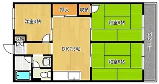第2常盤台ハイツ【2階】の間取り