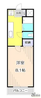 メゾンドビスキュイ【2階】の間取り