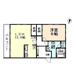 エルナード大泉【4階】の間取り