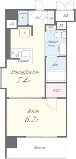 セイワパレス大阪城北【7階】の間取り