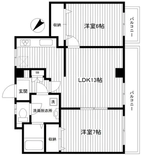 ロイヤルドレイク【3階】の間取り