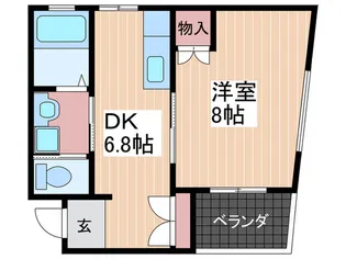Flechir-KUB【2階】の間取り