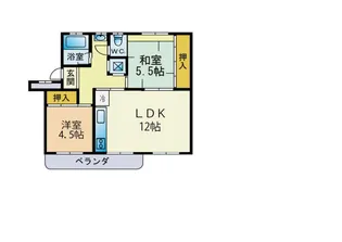 油山7棟503号【5階】の間取り