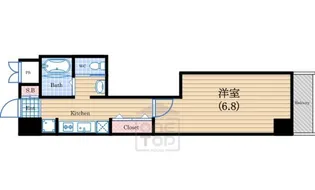CQレジデンス大阪WEST【4階】の間取り