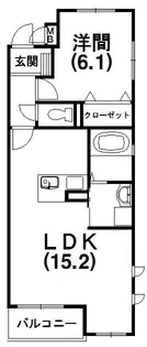 エル・ブルー【3階】の間取り