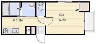 ワンスカイS【1階】の間取り