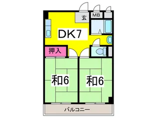 プレアール枚岡【4階】の間取り