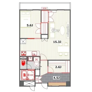 ローズガーデン【3階】の間取り
