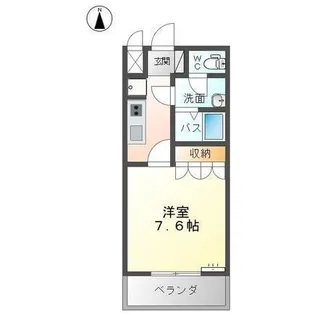68シェルル【2階】の間取り