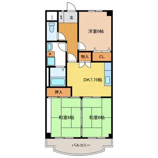 マリンマツヤマ【2階】の間取り