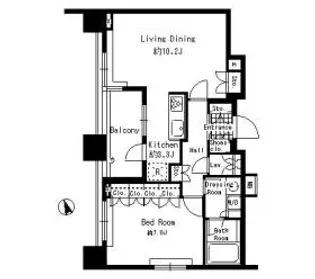 パークアクシス青山骨董通り【6階】の間取り