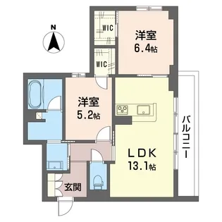 新築 シュプリーム【2階】の間取り