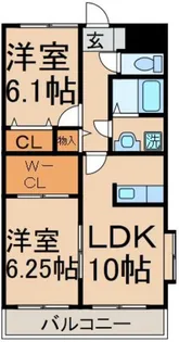 シャトルコート【3階】の間取り
