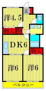 ガーデンヒルズ【2階】の間取り