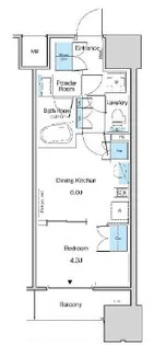 ルフォンブランシェ品川南大井【15階】の間取り