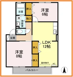 パークサイドハイツ桂台【1階】の間取り