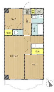 T-net エクセル浜崎【3階】の間取り