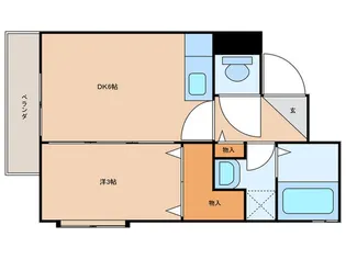 フィオーレ武【1階】の間取り