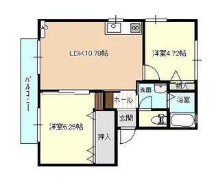 シャトレー根塚【1階】の間取り