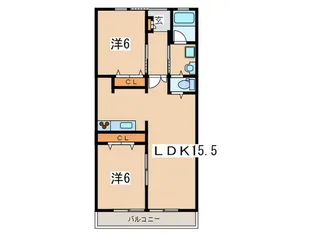 エクシ-ド萩原【1階】の間取り