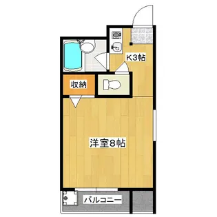 アパルトマン御所西【3階】の間取り