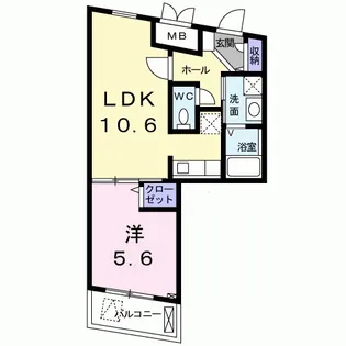 カーサ T.M【1階】の間取り