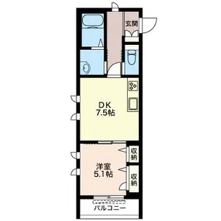 メゾン リビエール【2階】の間取り