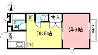 リヴィーナ西国立【1階】の間取り