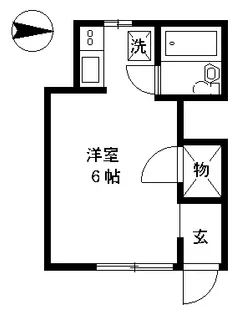 高砂コーポ【1階】の間取り