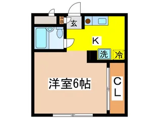 サザンハイツB棟【1階】の間取り