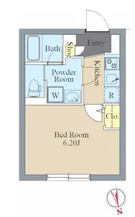 アズ南大井レジデンス【3階】の間取り