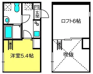 レプチトリアノン新越谷【1階】の間取り