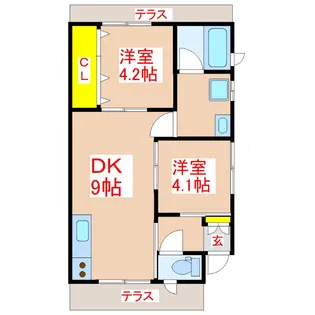ソレイユ III【1階】の間取り