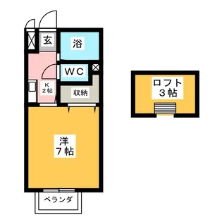 ミルキーウェイ【2階】の間取り