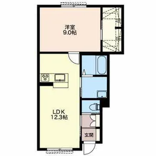 Cent-Livie【1階】の間取り