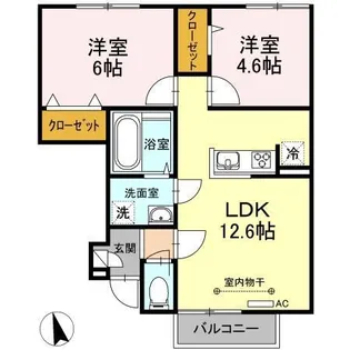 リヴィエール城下【1階】の間取り