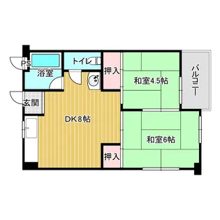 フィアスコート住吉大社【4階】の間取り