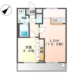 POPPY西原【1階】の間取り