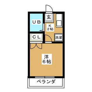 ハイツナカネ【2階】の間取り