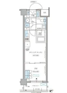 パークアクシス文京本郷【2階】の間取り
